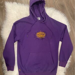Dutch Bros Purple + Gold Radiate Kindness MEDIUM+MEDIUM Embroidered Hoodie DB